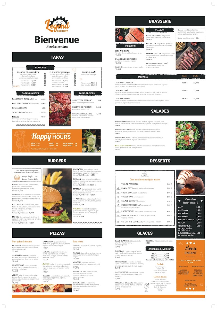 Legend Factory Menu - Image 1